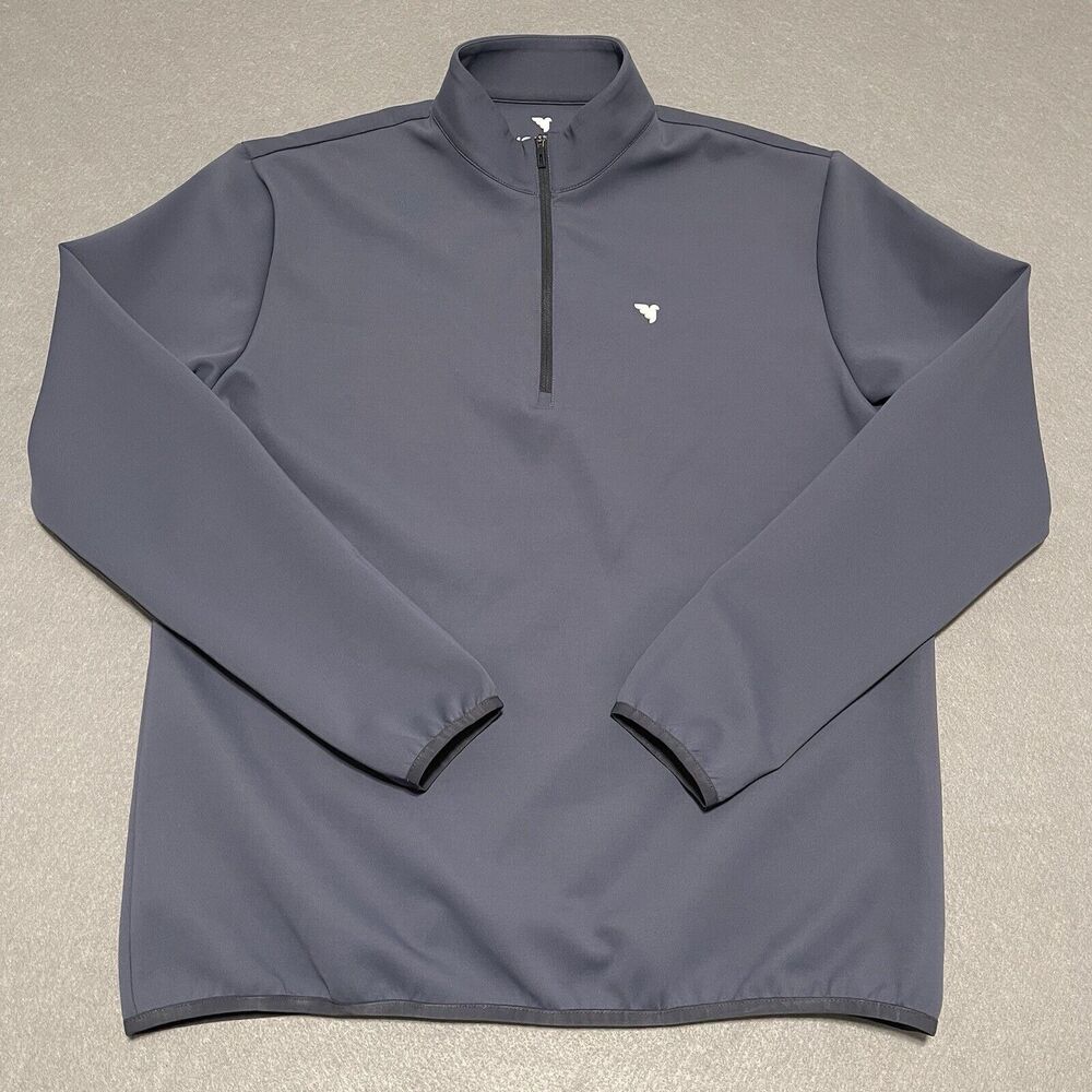 Macade Jacket Mens 2XL XXL Stone Gray Therma 1/4 Zip Golf Activewear Athletic